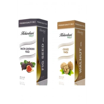 Incir Çekirdek Yağı 20 ml Ve Ceviz Yağı 20 ml