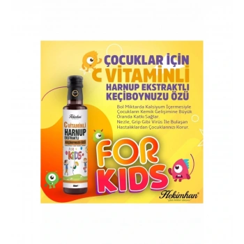 Hekimhan For Kıds ( C Vitaminli Harnup Ekstratlı Keçiboynuzu Özü) 350 Ml