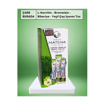 Matcha Tozu (BROMELAİN, L-CARNİTİN, BİBERİYE, YEŞİL ÇAY)