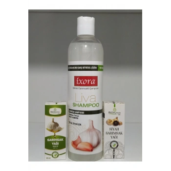 Sarımsaklı Şampuan + Sarımsak Ve Siyah Sarımsak Yağı