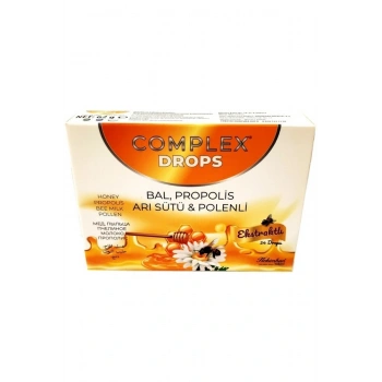 Complex Bal Polen Propolis Arı Sütü Drops 24 Adet 62 G 12 Adet