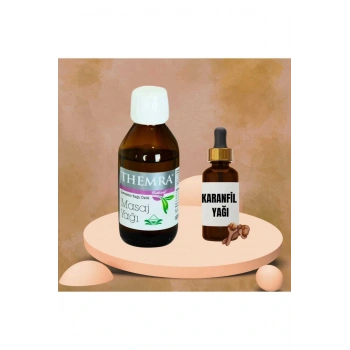 Lavanta Yağı Özlü Masaj Yağı 100 ml Karanfil Yağı 20 ml
