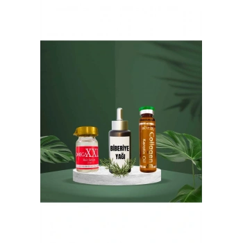 Saç Bakım Seti Hızlı Sonuç XXX Serum, Collegen Keratin Serum ve Biberiye Yağı