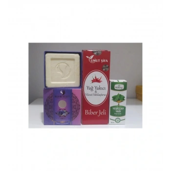 Yağ Yakıcı & Vücut Sıkılaştırıcı Jel+ Bitkisel Sabun + Yeşilçay Yağı