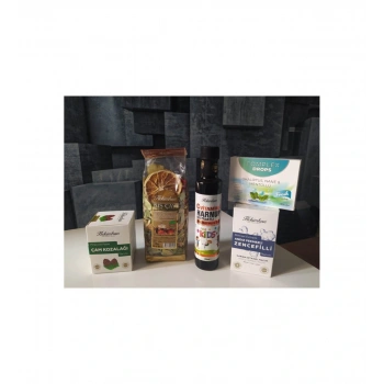 Çam Kozalağı+kış Çayı+c Vitaminli Harnup Pekmez+andiz Pekmezli Zencefilli Mcn+hediye Drops