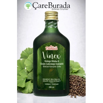 ÇareBurada Ginkgo Biloba ve Üzüm Çekirdeği Ekstraktlı Sirke 200 ml