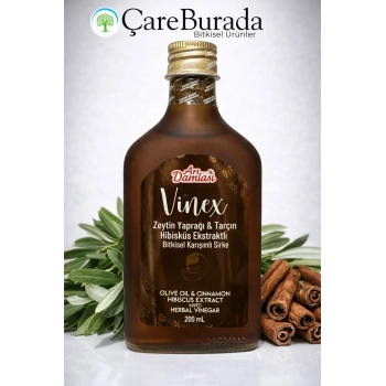 ÇareBurada Zeytin Yaprağı, Tarçın ve Hibisküs Ekstraktlı Sirke 200 ml