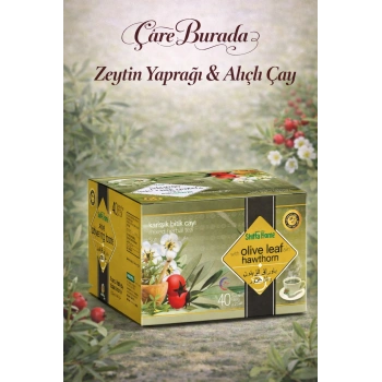 Zeytin Yapraklı & Alıçlı Karışık Bitki Çayı (40 Adet)