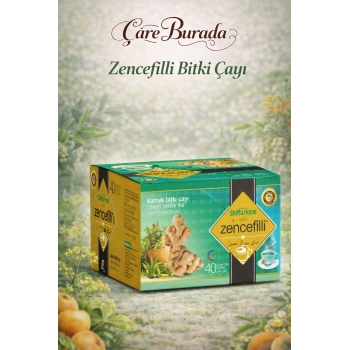 Zencefilli Karışık Bitki Çayı (40lı Süzen Poşet)