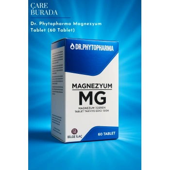 Dr. Phytopharma - Magnezyum Tablet 1650 mg × 60 Tablet (Magnezyum Bisglisinat, Magnezyum Taurat, Magnezyum Malat)