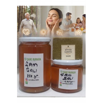 Doğal Çam Balı 850 Gr + 425 Gr Bitkisel Sabun
