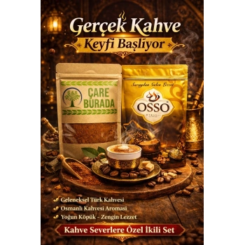 ÇareBurada 150 G Türk Kahvesi + OSSO Osmanlı Kahvesi 150 G