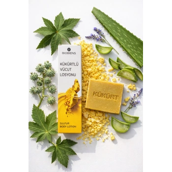 ÇareBurada Kükürtlü Vücut Losyonu 150 ml + Kükürt Sabunu
