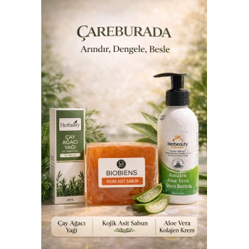 ÇareBurada Günlük Cilt Bakım Seti ( 3lü )