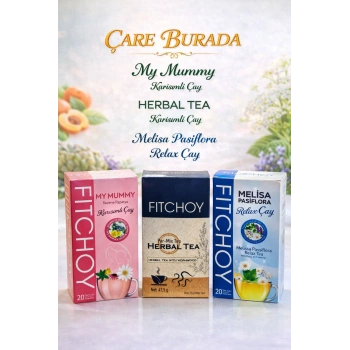 Anti-Stres Çay Seti (Papatya Çayı 45li & Melisa Çayı 45li & Karışık Bitki Çayı 45li)