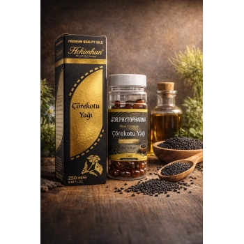 ÇareBurada Çörek Otu Yağı 100 Softjel + Çörek Otu Yağı 250 ml