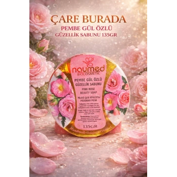 Naumed Biocosmetic - Pembe Gül Özlü Güzellik Sabunu