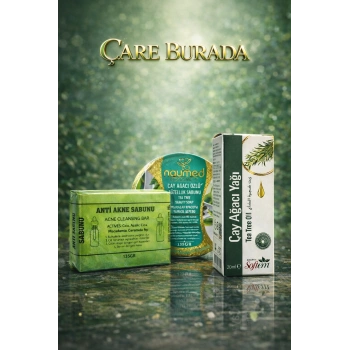 Anti Akne Sabunu+ Çay Ağacı Yağı 20 Ml + Çay Ağacı Özlü Güzellik Sabunu 135 Gr