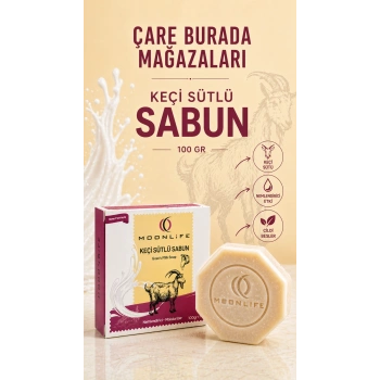 Moonlife - Keçi Sütlü Sabun 100 Gr (Nemlendirici Etkili)
