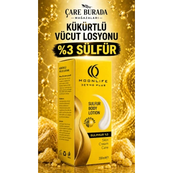 Moonlife - Kükürtlü Vücut Losyonu 200 Ml (%3 Sülfür)
