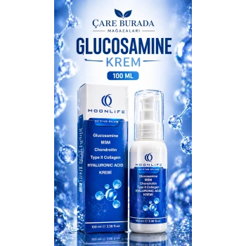 Glukozamin Bakım Kremi 100 Ml (MSM & Chondroitin & Type 2 Kolajen & Hyaluronic Acid)