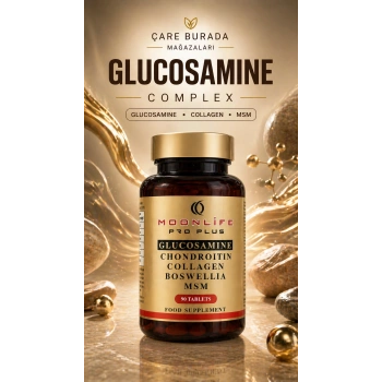 Moonlife - Glukozamin, Kondroitin, Sülfat Kapsül 90 Adet (Glukozamin & MSM & Kolajen & Akgünlük & Kondroitin)