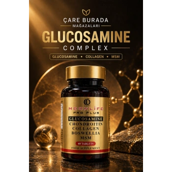 Moonlife - Glukozamin, Kondroitin, Sülfat Kapsül 60 Adet (Glukozamin & MSM & Kolajen & Akgünlük & Kondroitin)