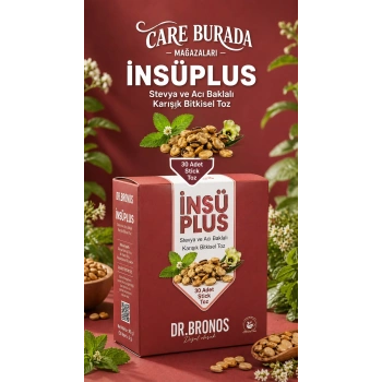 Dr. Bronos - İNSÜPLUS 30lu Stick Çay (Stevya ve Acı Baklalı)