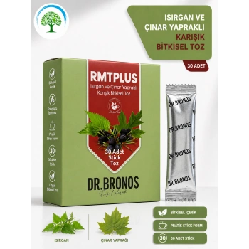 ÇareBurada | Dr. Bronos RMT Plus Isırgan ve Çınar Yapraklı Karışık Bitkisel Toz 30 Stick