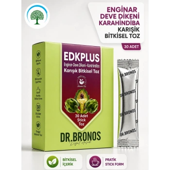 ÇareBurada | Dr. Bronos EDKPLUS Enginar, Devedikeni, Karahindiba Karışık Bitkisel Toz 30 Stick