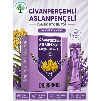 ÇareBurada | Dr. Bronos Civan Perçemli, Aslan Pençeli Karışık Bitkisel Toz 30 Stick
