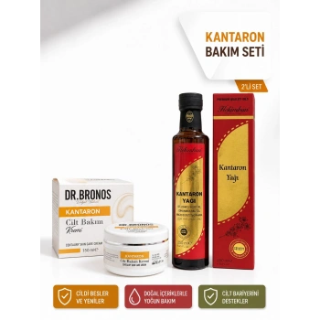 DR.BRONOS Kantaron Cilt Bakım Kremi 150 ml & Hekimhan Kantaron 250 ml