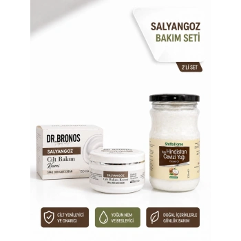 DR.BRONOS Salyangoz Cilt Bakım Kremi 150 ml. | ShiffaHome Hindistan Cevizi Yağı 330 ml.