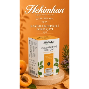 Hekimhan - Kayısı & Biberiyeli Form Çayı (45 Süzen Poşet)