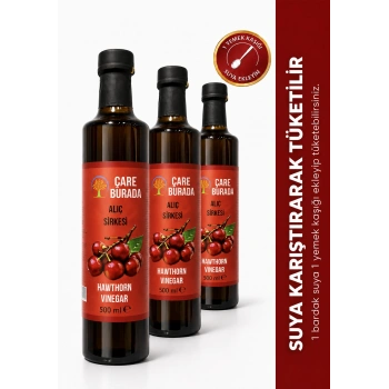 Alıç Sirkesi 3lü Ekonomik Set 3 x 500 ml