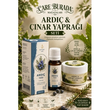 Ardıç ve Çınar Yapraklı Masaj Kremi 100 Ml & Ardıç Yağı 20 Ml