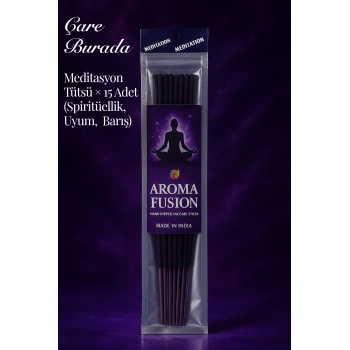 Aroma Fusion Meditasyon Tütsü - Premium Tütsü × 15 Adet (Spiritüellik & Sakinlik & Odaklanma)