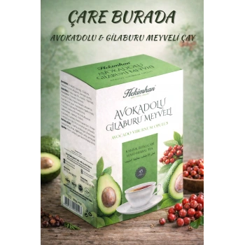 Avokadolu & Gilaburu Meyveli Karışık Bitki Çayı (45li Süzen Poşet) (×3 ADET)