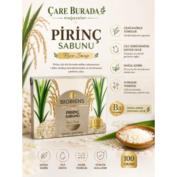Biobiens - Pirinç Sabunu 100 Gr