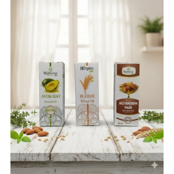 biorganix Avokado+buğday +acıbadem Yağı 3 Adet