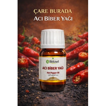 Bitkisel Acı Biber Yağı 20 Ml