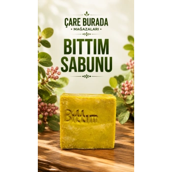 Bıttım Sabunu 100 gr  Doğal Bıttım Sabunu 1. Kalite