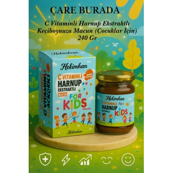 C Vitaminli Harnup Ekstraktlı Keçiboynuzu Macunu 240 Gr (Çocuklar İçin)