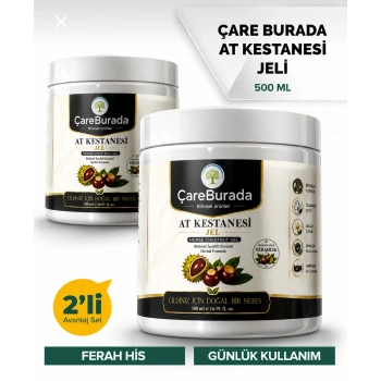 ÇareBurada 2 Adet At Kestanesi Jel 500 ml. | Ferahlık ve Bakım Bir Arada