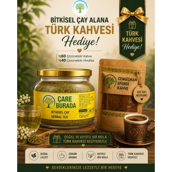 ÇareBurada Bitkisel Çay 150 g | Formunu Korumaya Destek Bitkisel Çay + TÜRK KAHVESİ HEDİYE