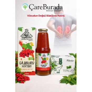 ÇareBurada Doğal Arınma & Günlük Destek Seti - Gilaburu Nektarı & Isırgan Çayı