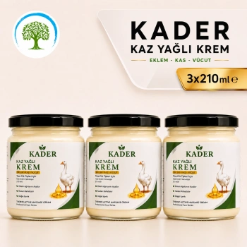 ÇareBurada - KADER Kaz Yağlı Krem 210 ml x 3