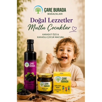 ÇareBurada Karadut Özü 500 ml & Kakaolu Çocuk Macunu 240 gr | Çocuklara Özel Avantajlı Set