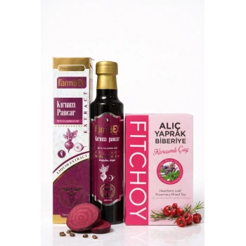ÇareBurada Kırmızı Pancar Ekstrakt 250 ml. - Alıç Yaprak Biberiye Karışımlı Poşet Çay 45li