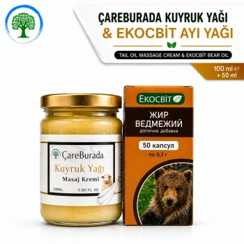 ÇareBurada Kuyruk Yağlı Krem 100 ml + Ekocbit Ayı Yağı 50 ml